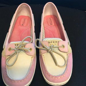 Sperry Angelfish Rose Open Mesh Leather Boat Shoes